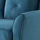 Modern Microfiber Upholstered Loveseat Sofa – Compact 2-Seater Couch for Small Spaces in White, Black, Blue