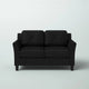 Modern Microfiber Upholstered Loveseat Sofa – Compact 2-Seater Couch for Small Spaces in White, Black, Blue