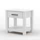 Fast Furnishings Farmhouse Traditional Rustic Solid Wood 1-Drawer End Table Nightstand 22.5"H x 22.25"W x 17"D