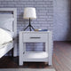 Fast Furnishings Farmhouse Traditional Rustic Solid Wood 1-Drawer End Table Nightstand 22.5"H x 22.25"W x 17"D