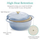 6-Quart Enamel Cast Iron Round Dutch Ovens – Oven & Stovetop Safe – Even-Heat Dutch Oven