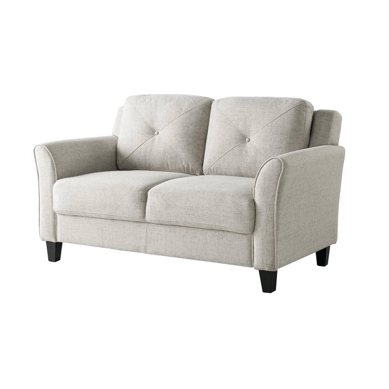 Light gray sofa on a white background