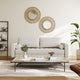 Modern Faux Leather Loveseat Sofa with Pillows & Solid Hardwood Legs – Beige, Ivory, Orange, Grey, Black