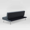 Twin Convertible Futon Sofa Bed Polyester Blend 7-inch (Gray, Light Gray, Black, Blue)