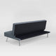 Twin Convertible Futon Sofa Bed Polyester Blend 7-inch (Gray, Light Gray, Black, Blue)