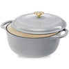 6-Quart Enamel Cast Iron Round Dutch Ovens – Oven & Stovetop Safe – Even-Heat Dutch Oven