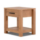 Fast Furnishings Farmhouse Traditional Rustic Solid Wood 1-Drawer End Table Nightstand 22.5"H x 22.25"W x 17"D