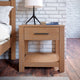 Fast Furnishings Farmhouse Traditional Rustic Solid Wood 1-Drawer End Table Nightstand 22.5"H x 22.25"W x 17"D