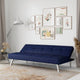 Twin Convertible Futon Sofa Bed Polyester Blend 7-inch (Gray, Light Gray, Black, Blue)