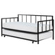 Twin Heavy Duty Metal Daybed with Roll-Out Trundle – Steel Frame, Space-Saving Guest Bed
