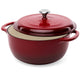 6-Quart Enamel Cast Iron Round Dutch Ovens – Oven & Stovetop Safe – Even-Heat Dutch Oven