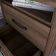 Mid-Century Modern Nightstand Acacia Wood Walnut Brown 2-Drawer Storage Minimalist Tapered Legs 26" Height