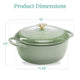 6-Quart Enamel Cast Iron Round Dutch Ovens – Oven & Stovetop Safe – Even-Heat Dutch Oven