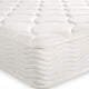 White quilted mattress pad on a white background