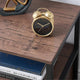 Modern Nightstand Set of 2 - Engineered Wood Coffee Finish - 1 Storage Drawer and Open Shelf - Black Metal Frame - 22" Height