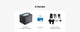 ACOPOWER Stackable Li-Cube 12.8V LiFePO4 Lithium RV and Van Deep Cycle Battery with Smart BMS Multiple Pack Sizes (1-6)