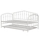 Twin Modern Industrial Daybed Metal Frame with Clean Lines, White