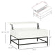 Modern Lift-Top 36"x24" MDF Rectangular Coffee Table — White with Hidden Storage