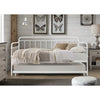 Twin Traditional Daybed Iron Frame with Rounded Design and Roll Out Trundle