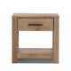 Fast Furnishings Farmhouse Traditional Rustic Solid Wood 1-Drawer End Table Nightstand 22.5"H x 22.25"W x 17"D