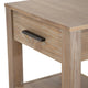 Fast Furnishings Farmhouse Traditional Rustic Solid Wood 1-Drawer End Table Nightstand 22.5"H x 22.25"W x 17"D