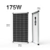 ACOPOWER 175W Rigid Monocrystalline Solar Panel 23% High-Efficiency 12V Off-Grid Battery Charger