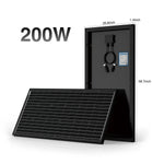 ACOPOWER 200W Rigid Monocrystalline Solar Panel 19.5% Efficiency 12V Off-Grid Battery Charger (1-Pack, 2-Pack, 3-Pack, 4-Pack)