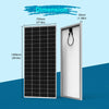 ACOPOWER 200W Rigid Monocrystalline Solar Panel 24V High-Efficiency 9BB Cell Off-Grid Module (1-Pack, 2-Pack)