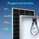 ACOPOWER 200W Rigid Monocrystalline Solar Panel 24V High-Efficiency 9BB Cell Off-Grid Module (1-Pack, 2-Pack)