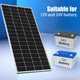 ACOPOWER 200W Rigid Monocrystalline Solar Panel 24V High-Efficiency 9BB Cell Off-Grid Module (1-Pack, 2-Pack)