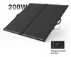 Foldable solar panel with a $39 discount label and charge controller on a white background